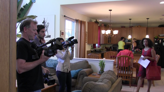 DP Dave Sharples, Camera Ops and Cast